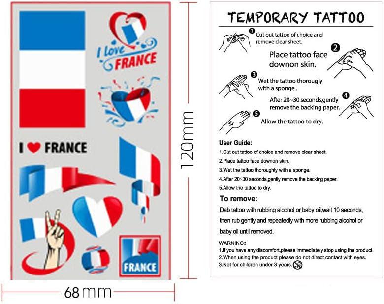 ZETIY 10 db Zászló ideiglenes tetoválás, vízálló, spanyol zászló - Outlet24