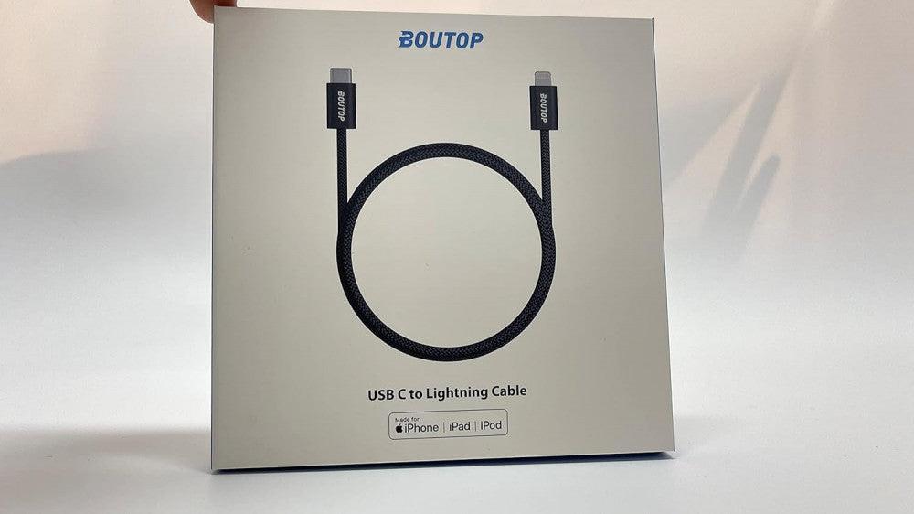 USB C - Lightning Gyors Töltő Kábel 2db, Fekete Nylon MFi Minősített Újracsomagolt termék - Outlet24