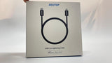 USB C - Lightning Gyors Töltő Kábel 2db, Fekete Nylon MFi Minősített Újracsomagolt termék - Outlet24