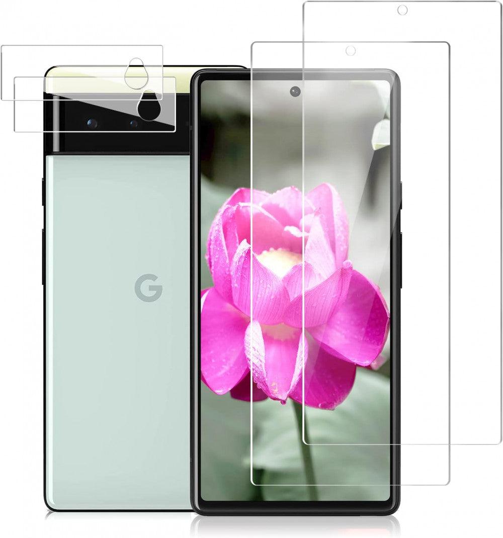 PhoCathy Google Pixel 6 Képernyővédő + Kamera Fólia, 9H Keménység, Karcolásálló, Ujjlenyomat ID