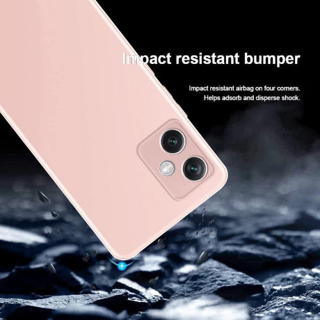 Xiaomi Redmi Note 12 5G Rózsaszín Szilikon Védőtok, Ütésálló, Mikroszálas Bélés, 2db Edzett Üveg Kijelzővédővel - Outlet24