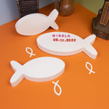 Személyre szabható hal alakú ajándék (Fehér és rózsaszín) - Outlet24