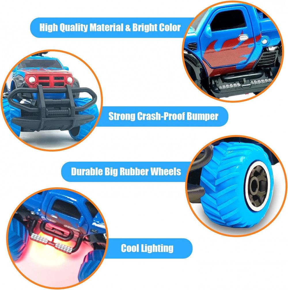 Távirányítós Autó Gyerekeknek, Monster Truck, Mini Off Road RC Játék - Kék - Outlet24