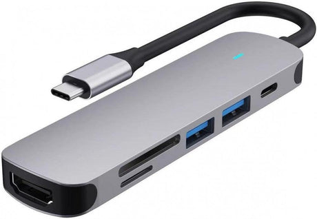 USB C HDMI Hub 6 az 1-ben, 4K HDMI, 100W PD, SD/TF Olvasó Újracsomagolt termék - Outlet24