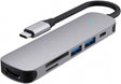 USB C HDMI Hub 6 az 1-ben, 4K HDMI, 100W PD, SD/TF Olvasó - Outlet24