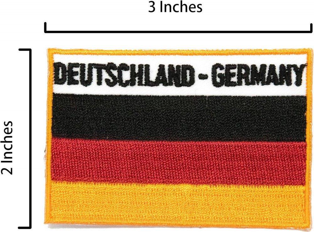A-ONE 3 darabos készlet - Nürnbergi jelzésű Német zászló folt, hímzett jelvény és kitűző No.038B - Outlet24