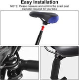 AFASOES Kerékpár nyeregcső, 30 cm, Fekete, MTB és BMX kompatibilis Újracsomagolt termék - Outlet24