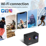 Akciókamera 4K WiFi-vel, Távirányítóval, Sportkamera Töltővel és 1×1350 mAh Akku - Outlet24