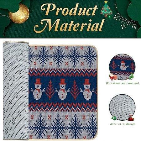 Anyingkai Karácsonyi Textil Fürdőszőnyeg Piros/Kék/Fehér Színekben - Outlet24