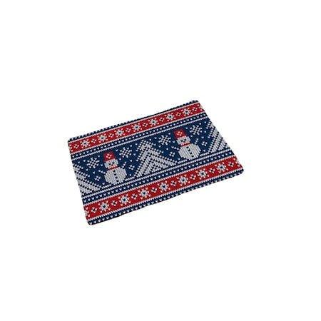 Anyingkai Karácsonyi Textil Fürdőszőnyeg Piros/Kék/Fehér Színekben - Outlet24