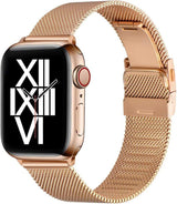 Apple Watch kompatibilis, állítható, rozsdamentes acél szíj(42mm, arany) - Outlet24