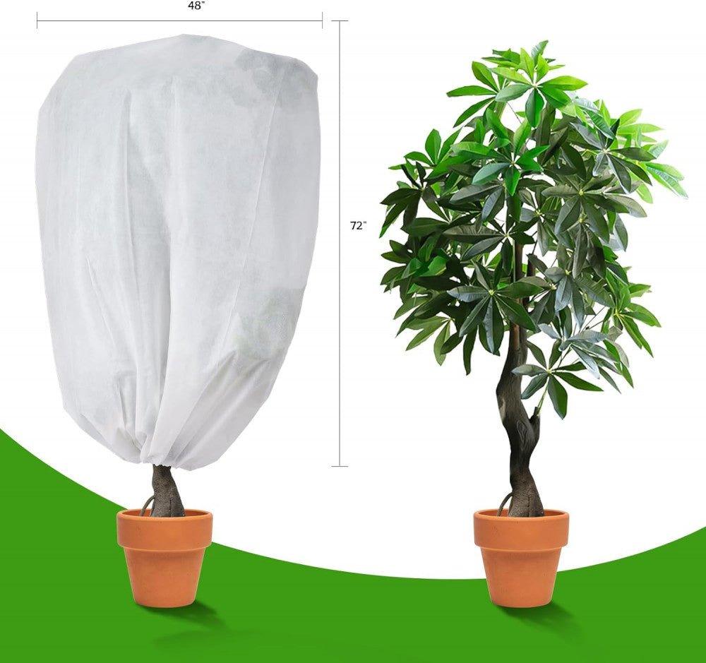 Bimkole 2 Csomagos Növénytakaró Fagyvédelemmel, Húzózsinóros Fa- és Cserépnövény Takaró, 75 x 60 cm Újracsomagolt termék - Outlet24