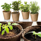 Biodegradálható Növényi Cserép Készlet, 50 darab, Cellulóz, Kerek, Bézs Színű - Outlet24