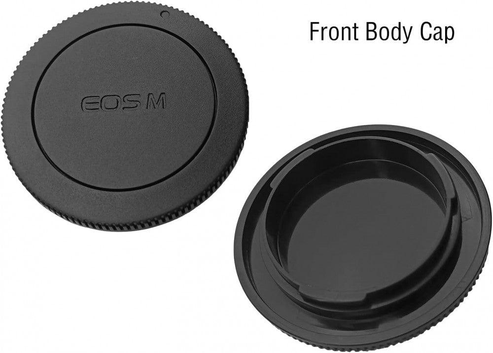 Canon EOS M Sorozat Objektívvédő Sapka 2 darabos - Fekete ABS Plastic - Outlet24