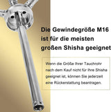 DFESKAH Shisha vízipipa merülőcső M16-os menettel(26 cm hosszú) - Outlet24