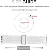 Elasztikus fehér nylon óraszíj apple watchokhoz, Kompatibilis modellek: 45 mm, 42 mm és 44 mm (Sorozat 7/6/5/4/3/2/1 SE) - Outlet24