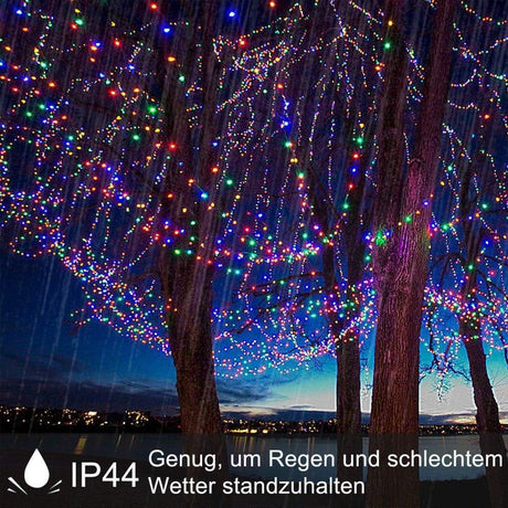 ELKTRY 1000 LED Fairy Lights 100M 8 mód karácsonyi fények kültéri beltéri tápcsatlakozós időzítővel színes - Újracsomagolt termék - Outlet24