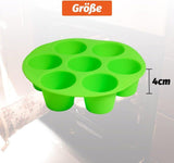 Eucteje zöld BPA-mentes, tapadásmentes szilikon sütőformák(19,1 x 17,9 x 4,9 cm) - Outlet24