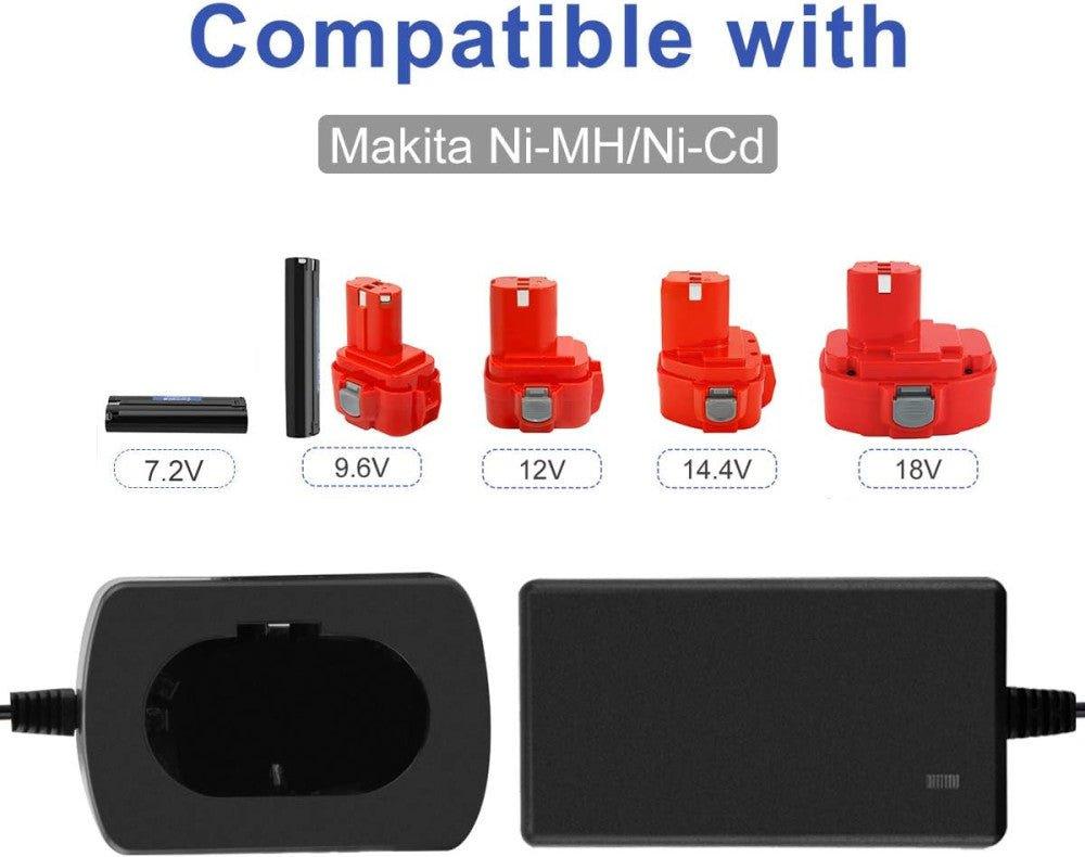 Exmate Többfeszültségű Akkumulátor Töltő Makita 1.2V-18V Ni-MH/Ni-Cd Akkumulátorokhoz Újracsomagolt termék - Outlet24