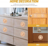 Garneck dekoratív kerek fa rátétes fafaragás , festetlen lakásajtó bútor dekoráció 15X15cm Faragott Díszítés, Otthoni, Bútorokhoz Újracsomagolt termék - Outlet24