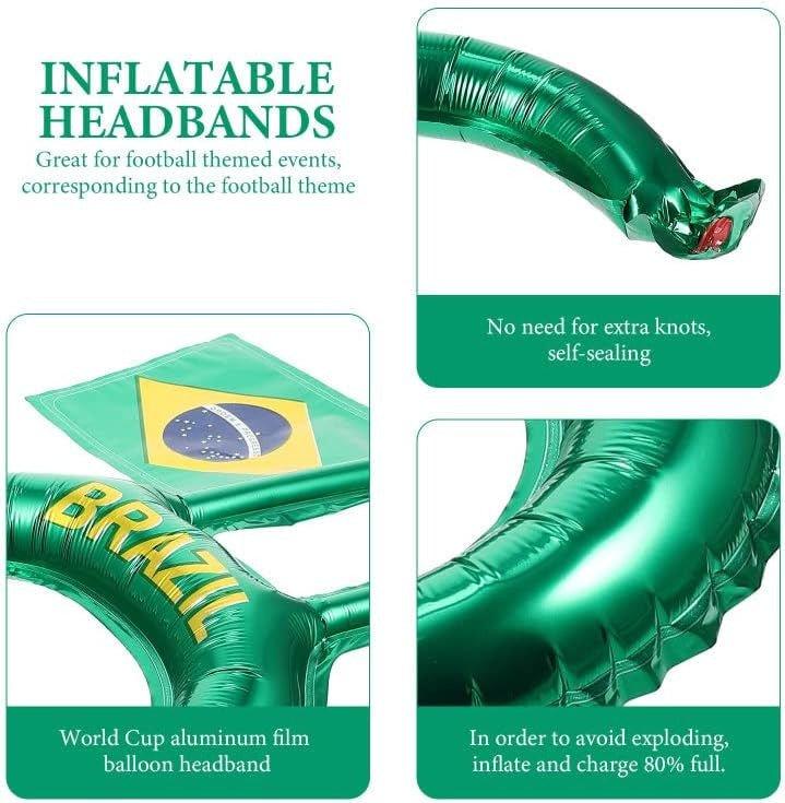Geananao 10 darabos Brazil parti fejpánt és zászló - Outlet24