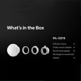 Godox ML-CD15 Diffúzor Dóm 3 Adapterrel, Szilikon Softbox GODOX Villanókhoz Újracsomagolt termék - Outlet24