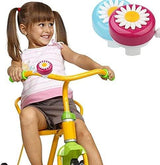 Gyermek bicikli csengő, aranyos virágos mintával, 4 db - Outlet24