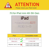 iPad Mini 4 / 5 Bőr Tablet Tok, 360 Fokban Forgatható, Kitámasztható (Világoszöld) - Outlet24