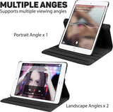 iPad Mini 4 / 5 Bőr Tablet Tok, 360 Fokban Forgatható, Kitámasztható (Világoszöld) - Outlet24