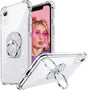 iPhone XR Ütésálló Gyűrűs Tok, Glitteres, Csillogó (Átlátszó) - Outlet24