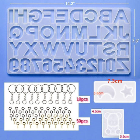 Jatidne epoxigyanta ,ABC szilikon betűformák - Újracsomagolt termék - Outlet24