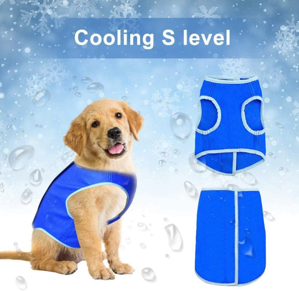 Kisállat hűtőmellény Kistermetű kutyűáknak S-es méret Kék - Újracsomagolt termék - Outlet24