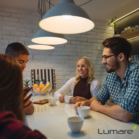 Lumare LED izzó 12 W A60 Teardrop Shape | E27 LED foglalat meleg fehér 2700 K izzó | 1100 lumenes izzók | 75 W-os izzókat helyettesít 5 darabos készlet - Újracsomagolt termék - Outlet24