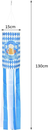 Oktoberfest Bavarian Style Kék Szélzsák, Kerti Dekoráció, 2 darabos csomag - Outlet24