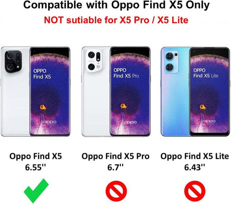 Oppo Find X5 5G-hez készült Cresee tok (Nem X5 Pro-hoz) PU bőr mobiltelefon tok 3 kártyahelyel - Outlet24